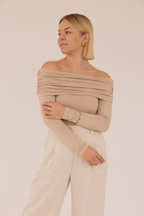 Bluzka Charlotte Beige